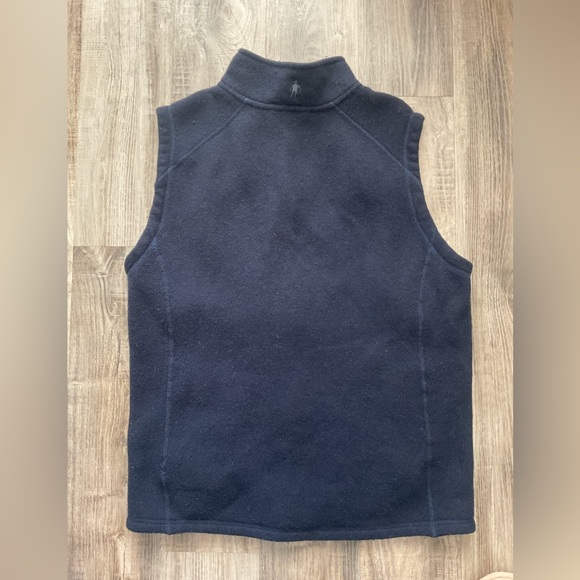 Smart wool navy men’s vest - Picture 4 of 5
